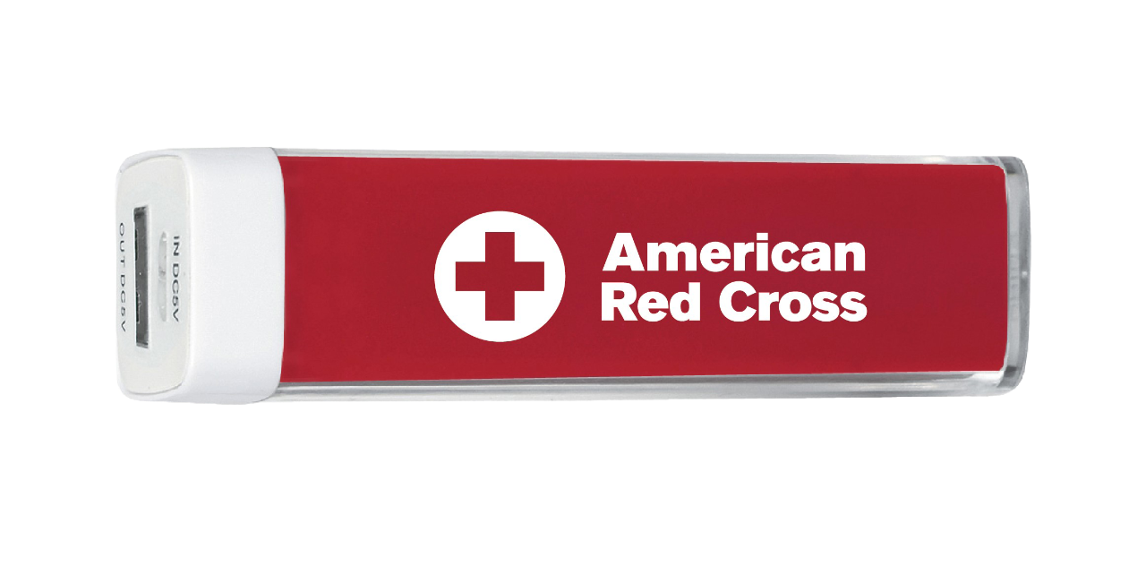 Red portable charger